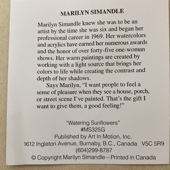 Set of Three Prints of Flowers in Watering Cans - Picture 12 of 12